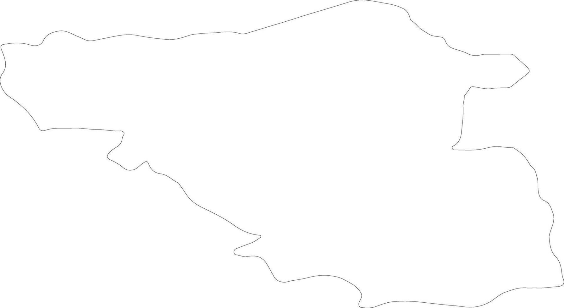 Samtskhe-Javakheti Georgia outline map vector