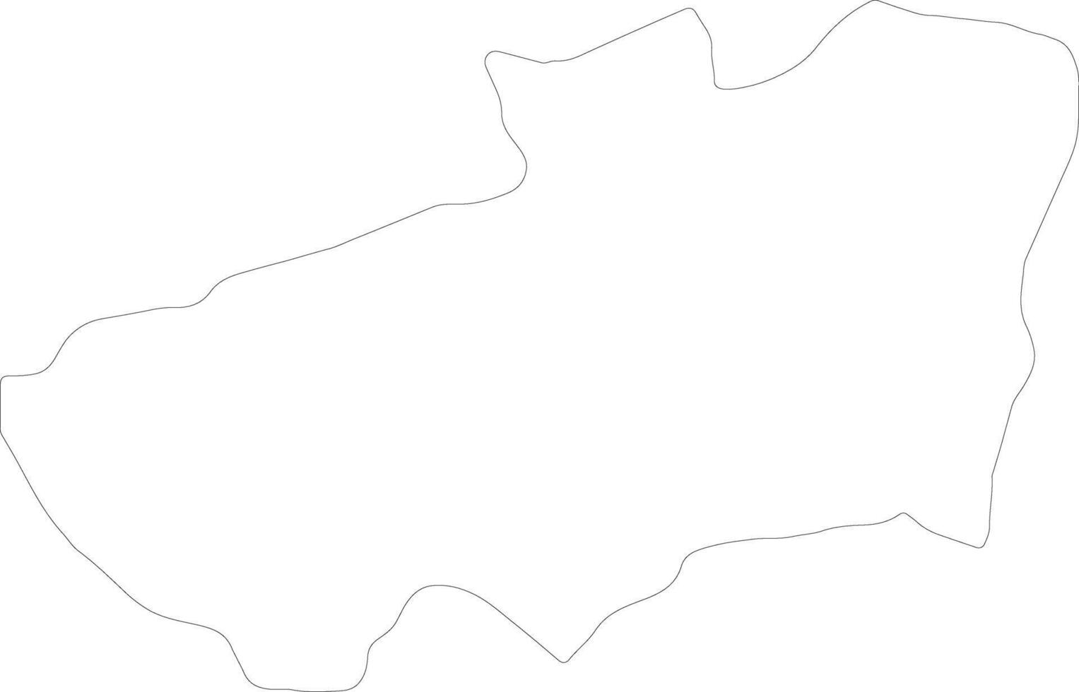 Souk Ahras Algeria outline map vector