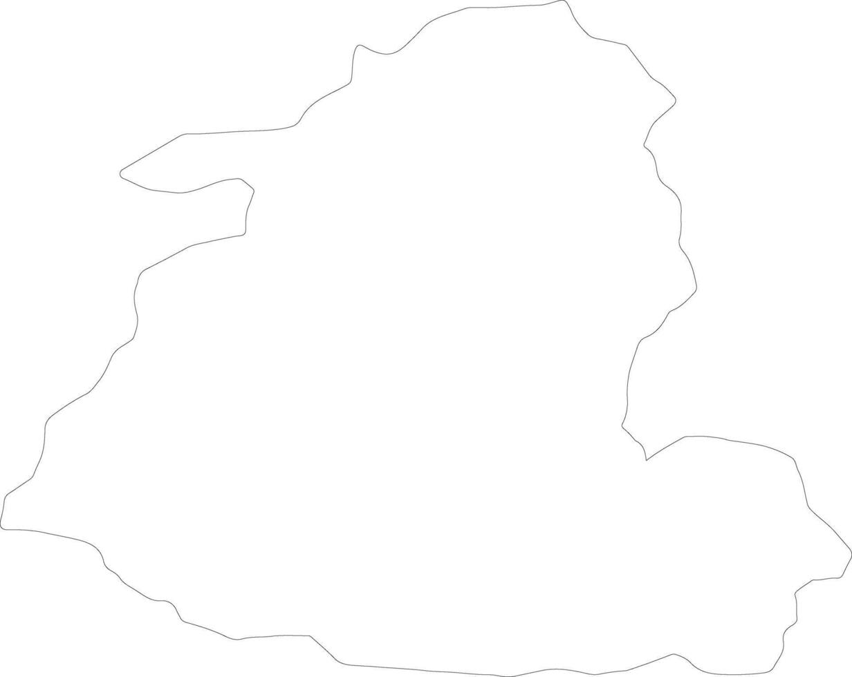 Shida Kartli Georgia outline map vector