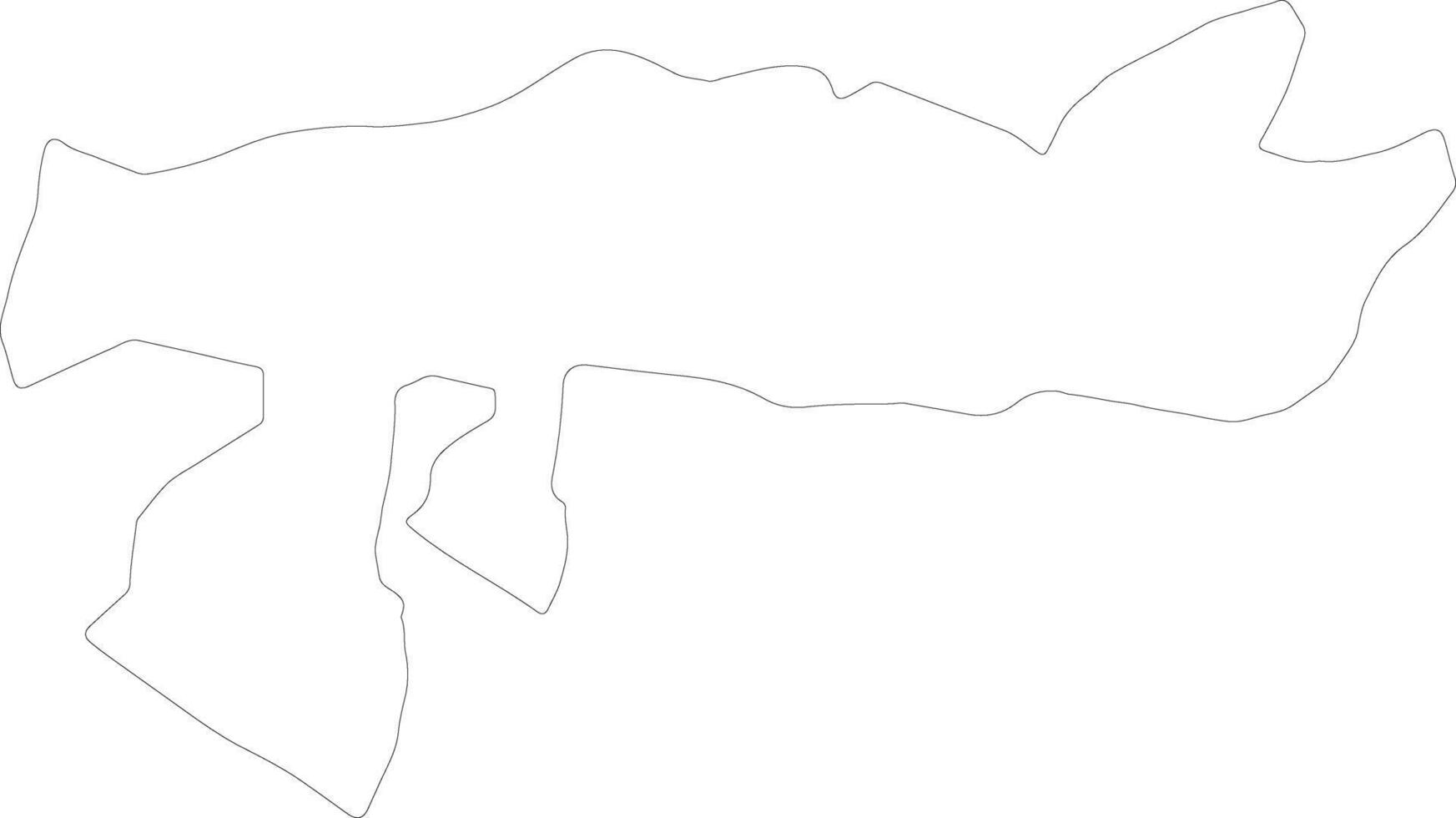 Samana Dominican Republic outline map vector