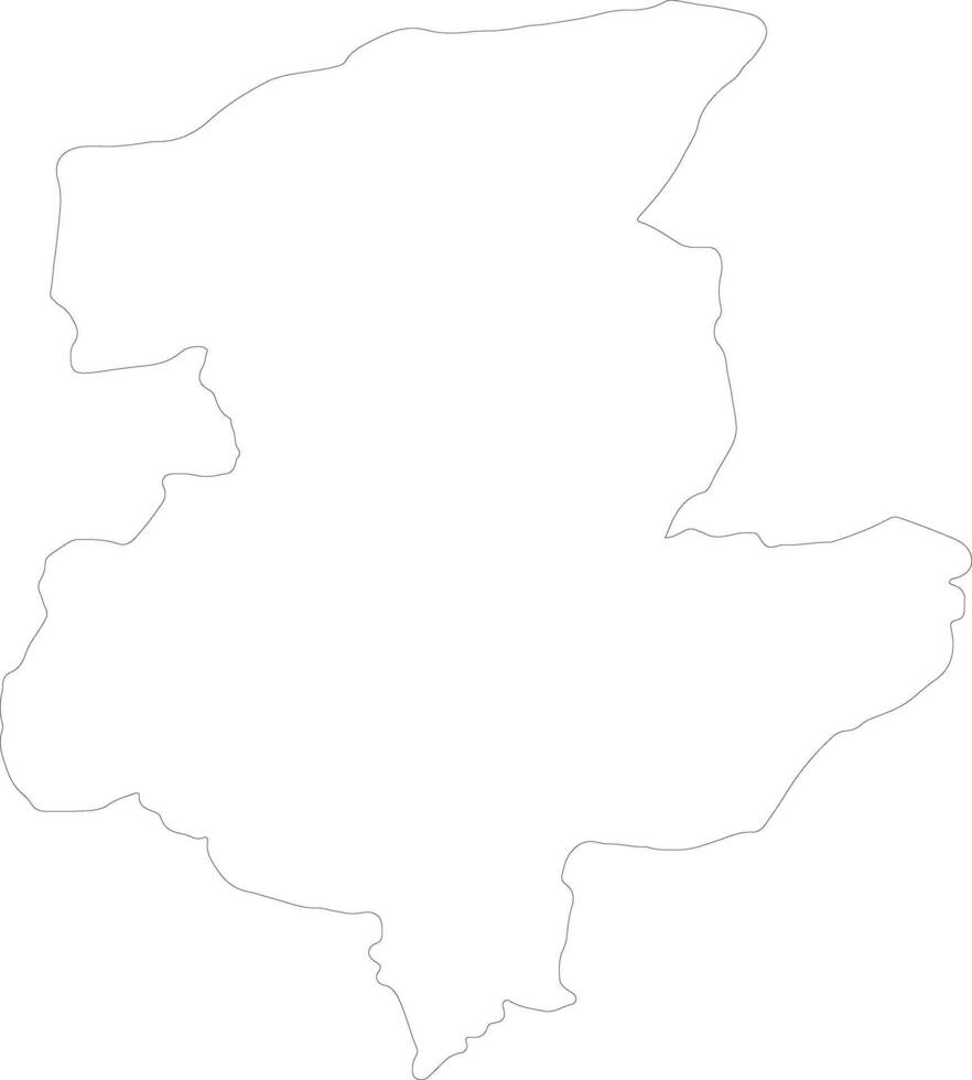 Sari Pul Afghanistan outline map vector