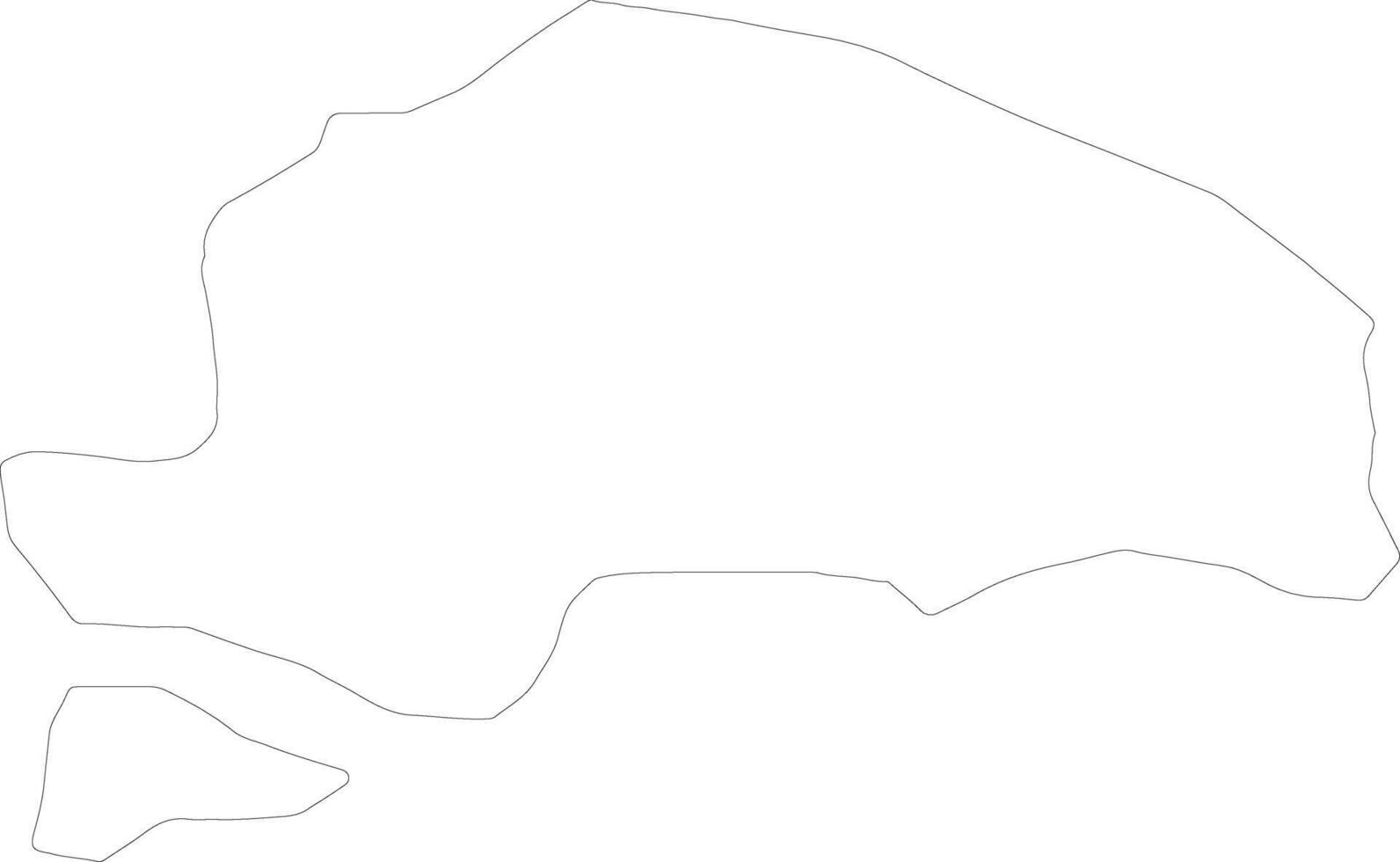 Sarajevo-romanija Bosnia and Herzegovina outline map vector