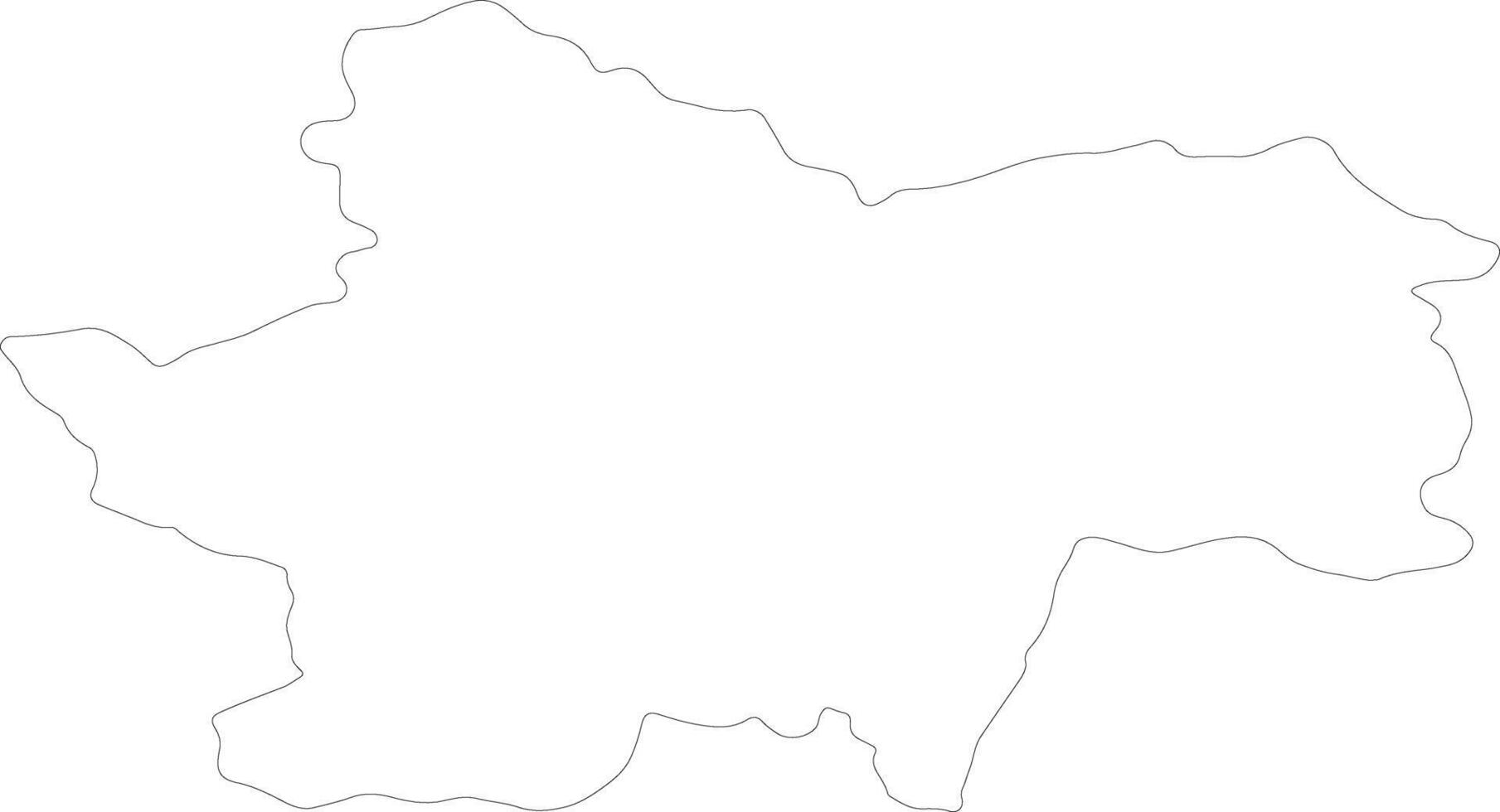 Saone-et-Loire France outline map vector