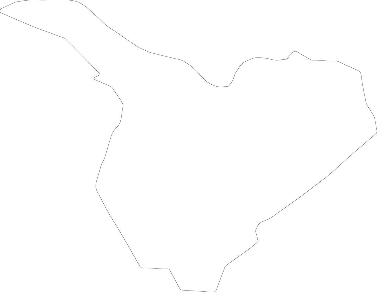 Samux Azerbaijan outline map vector