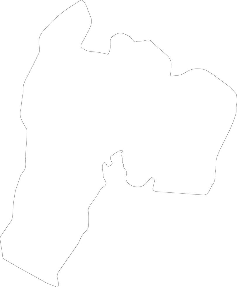 Suchitepequez Guatemala outline map vector