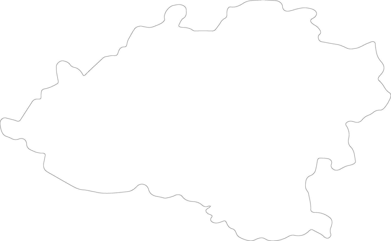 Soria Spain outline map vector