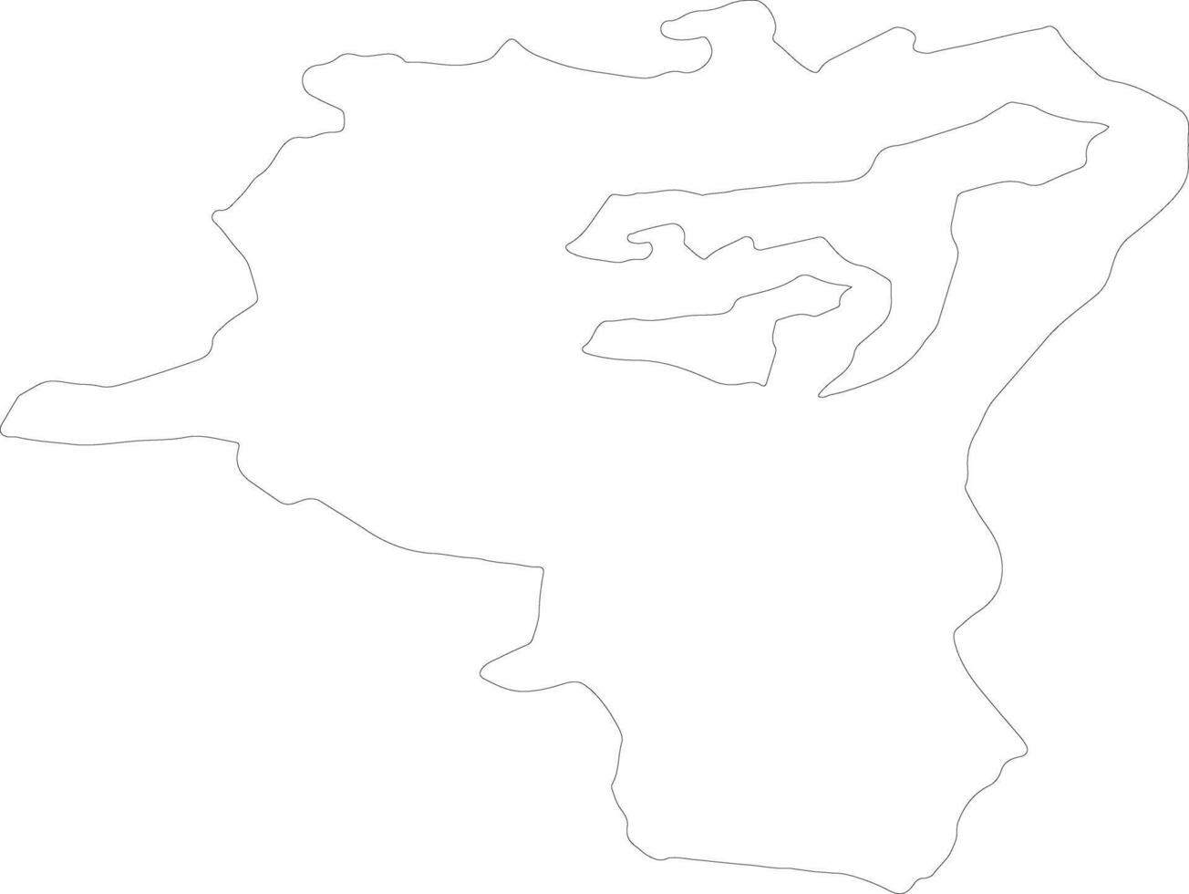 Sankt Gallen Switzerland outline map vector