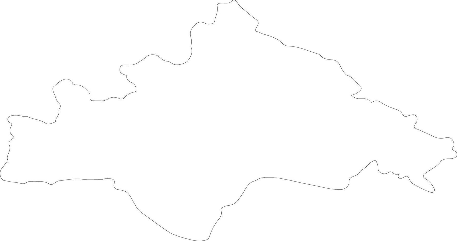 Sisacko-Moslavacka Croatia outline map vector