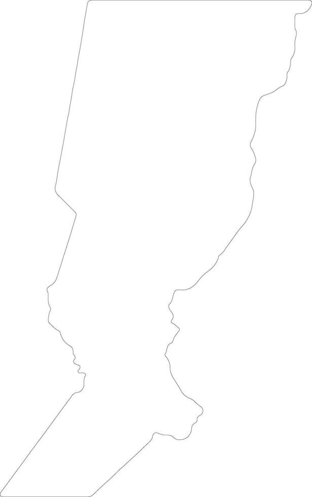 Santa Fe Argentina outline map vector