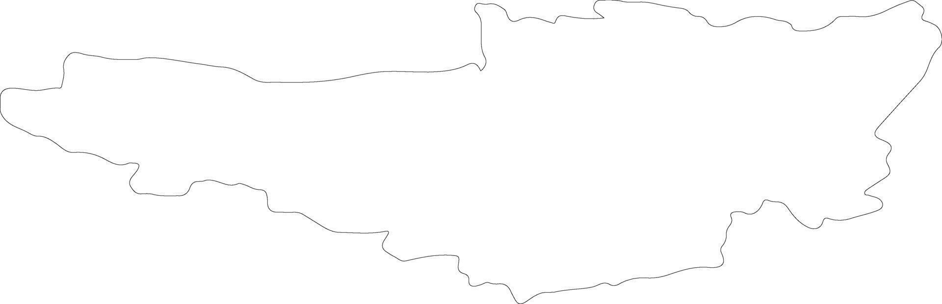 Somerset United Kingdom outline map vector