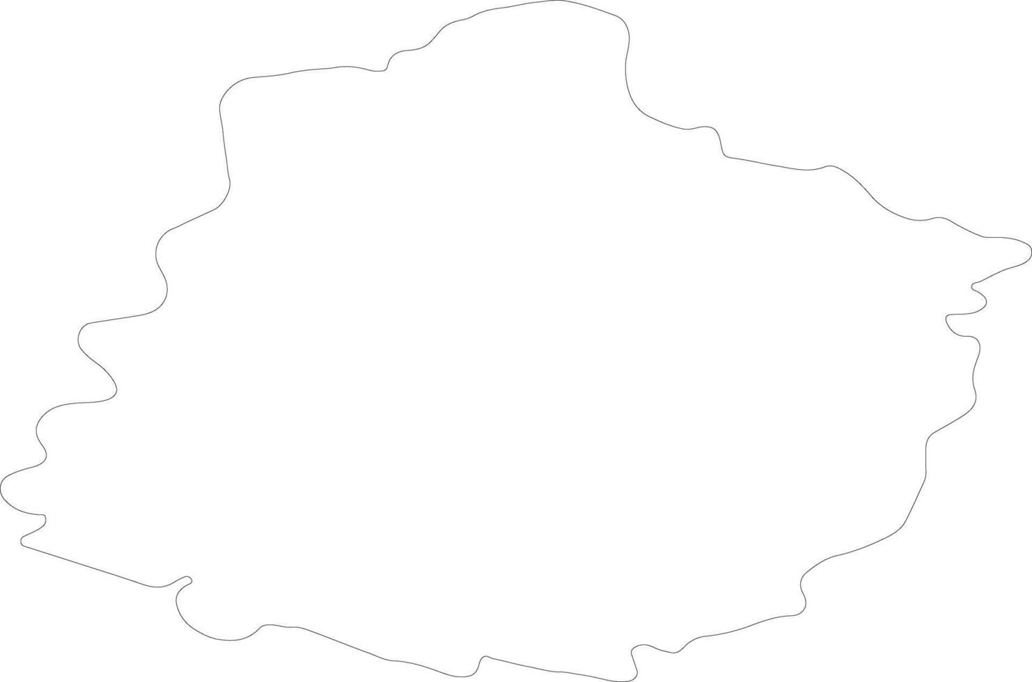 Sarthe France outline map vector