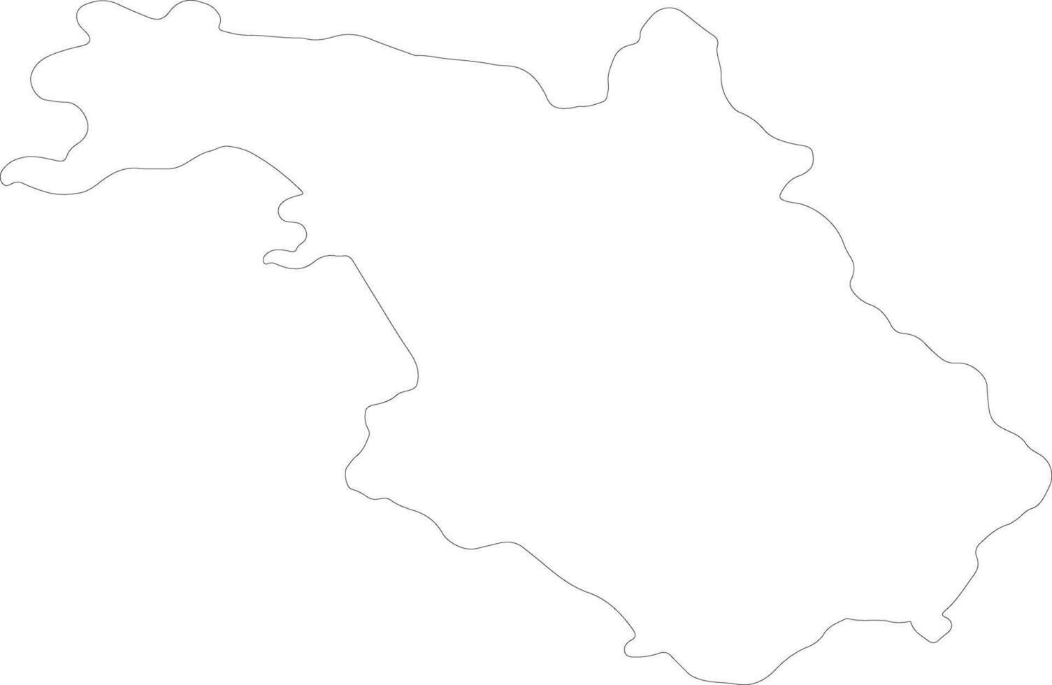 Salerno Italy outline map vector