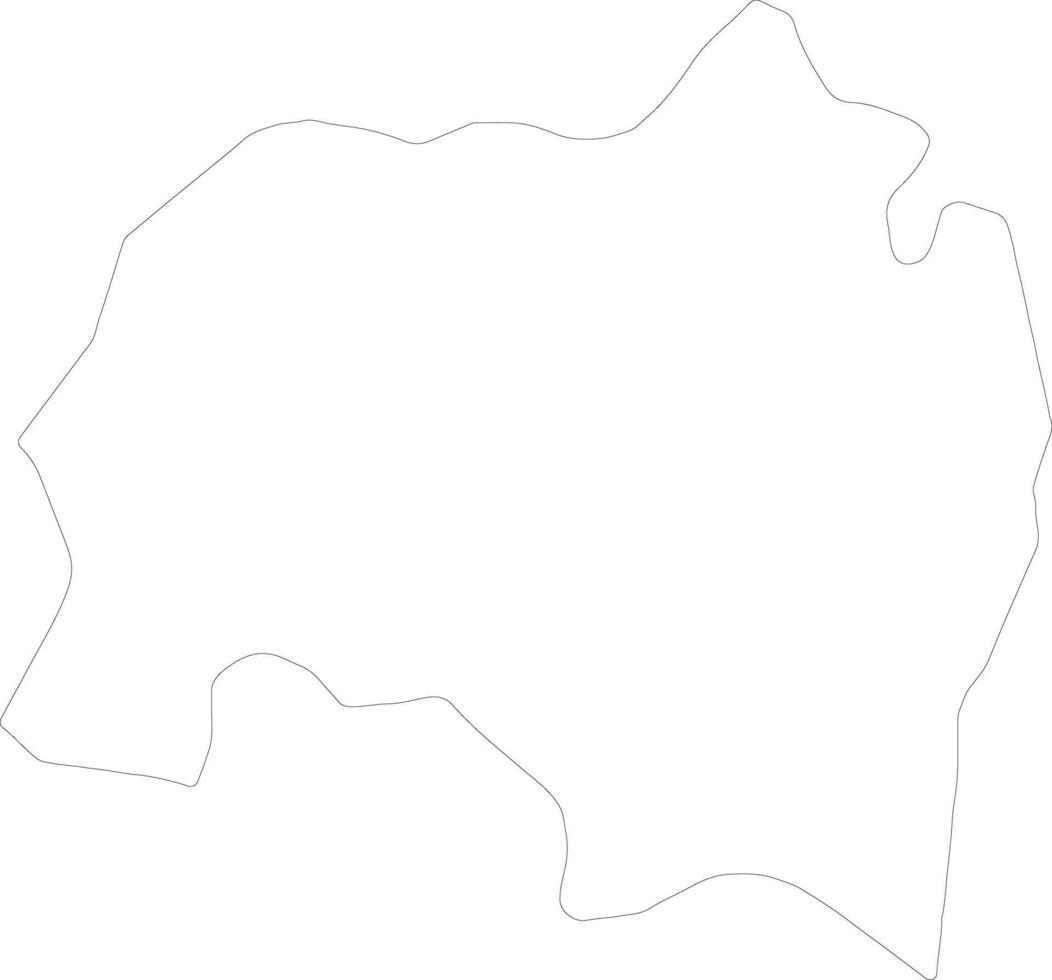 Solola Guatemala outline map vector