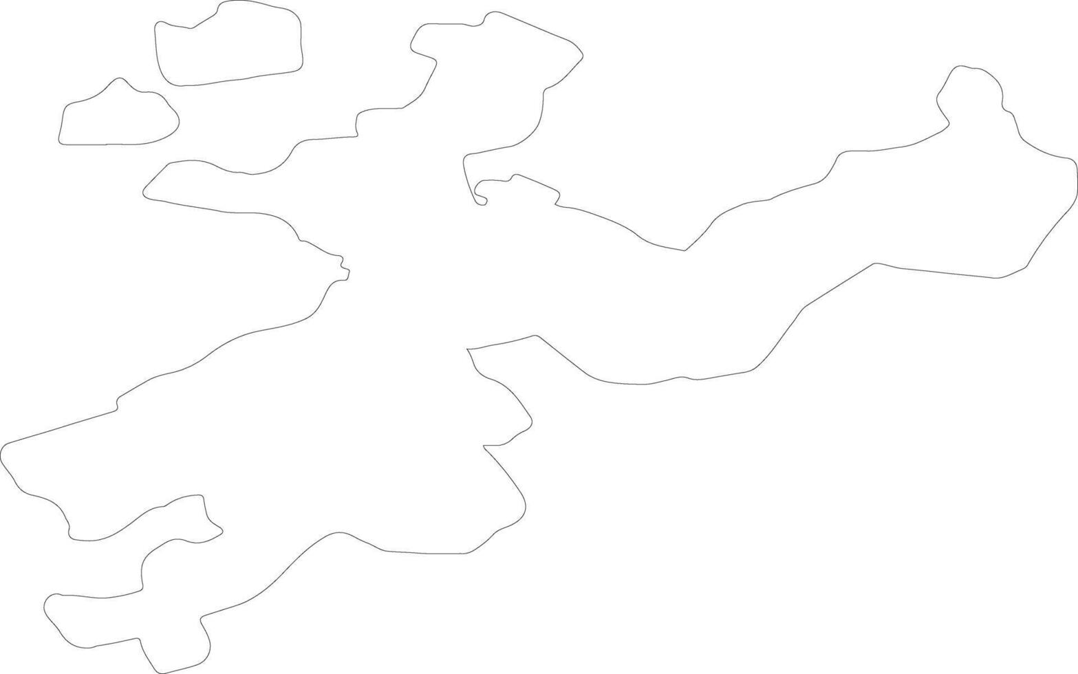 Solothurn Switzerland outline map vector