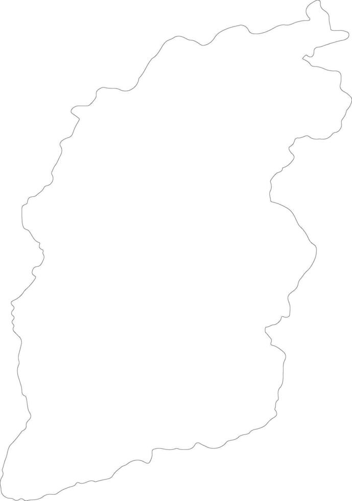Shanxi China outline map vector