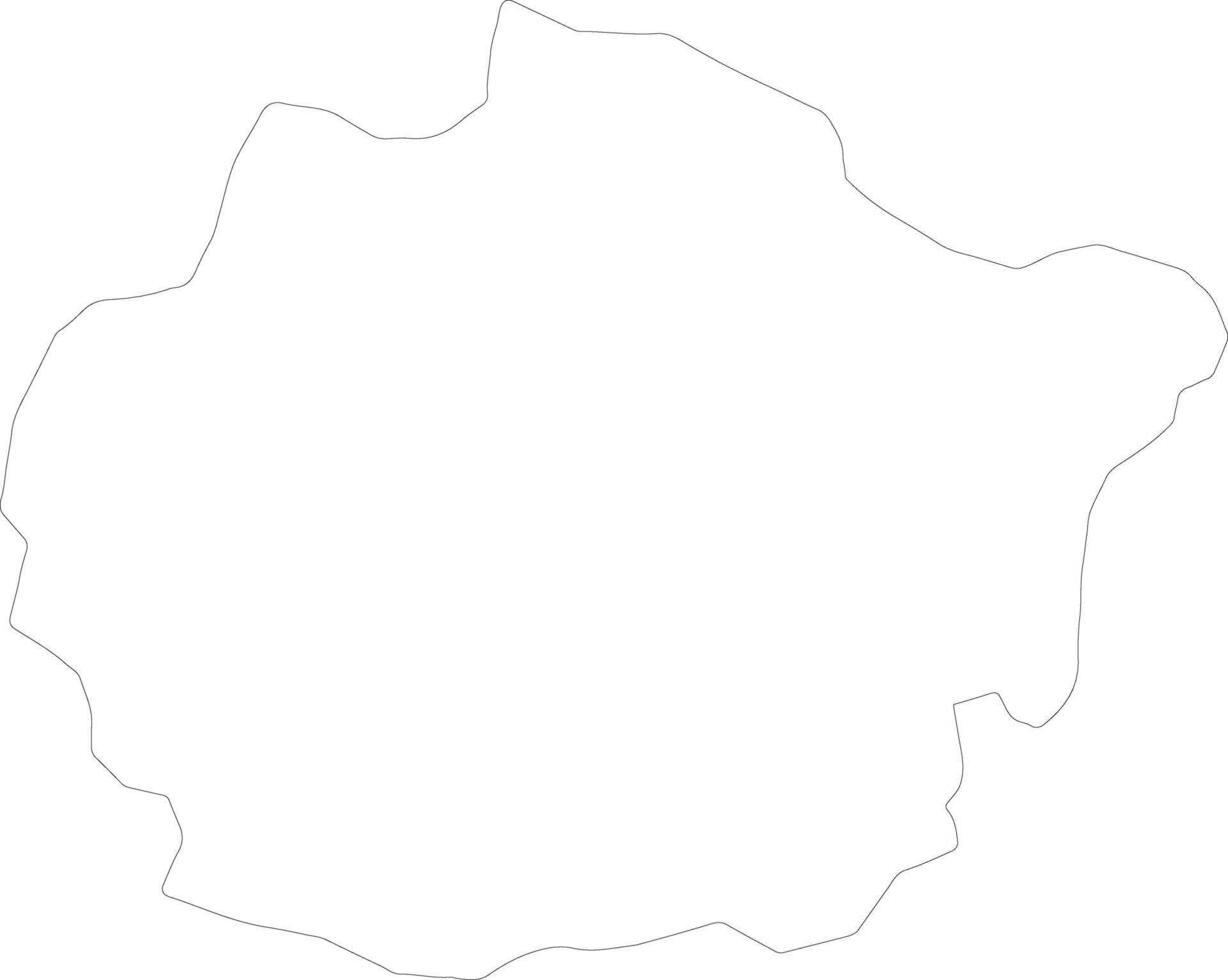 san juan dominicano república contorno mapa vector
