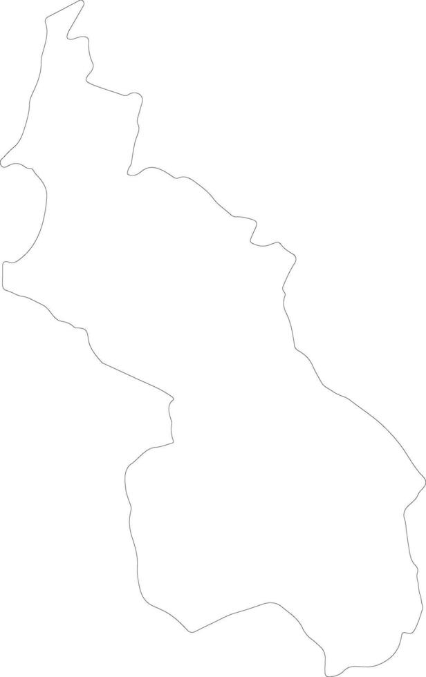 Sucre Colombia outline map vector