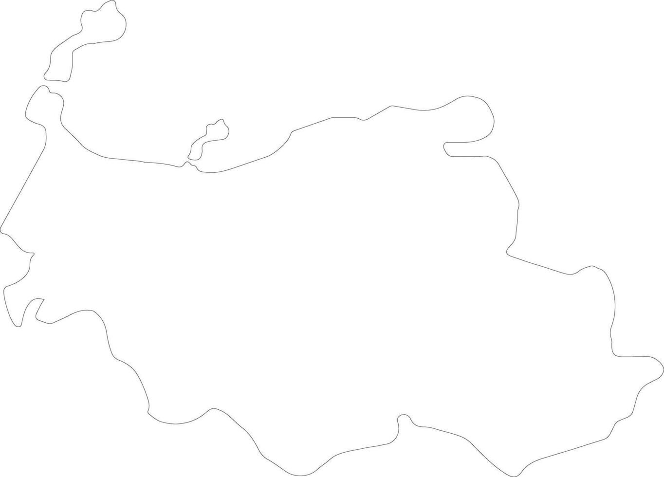 Sassari Italy outline map vector