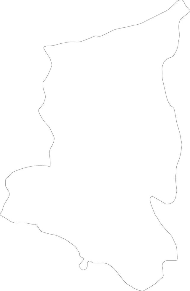 Sanmatenga Burkina Faso outline map vector
