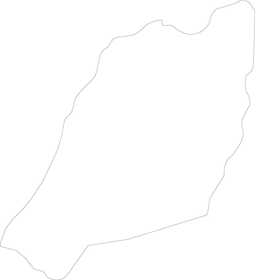 Adjumani Uganda outline map vector