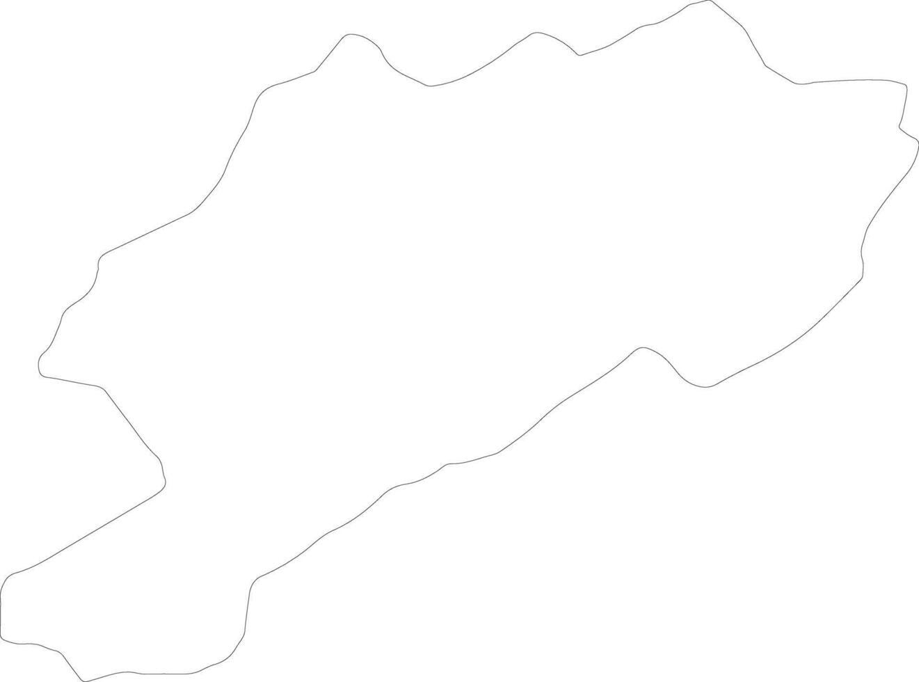 Afyonkarahisar Turkey outline map vector