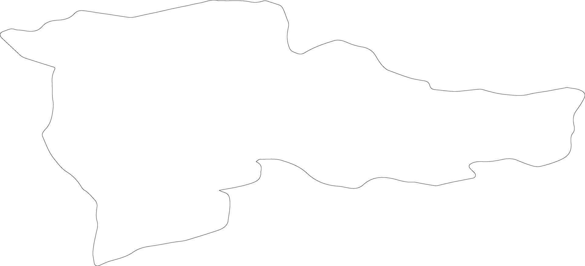 Agri Turkey outline map vector