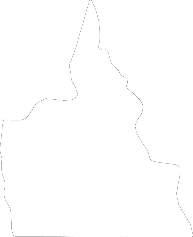 Agusan del Sur Philippines outline map vector