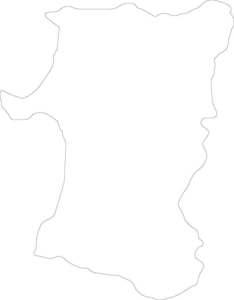 Akita Japan outline map vector