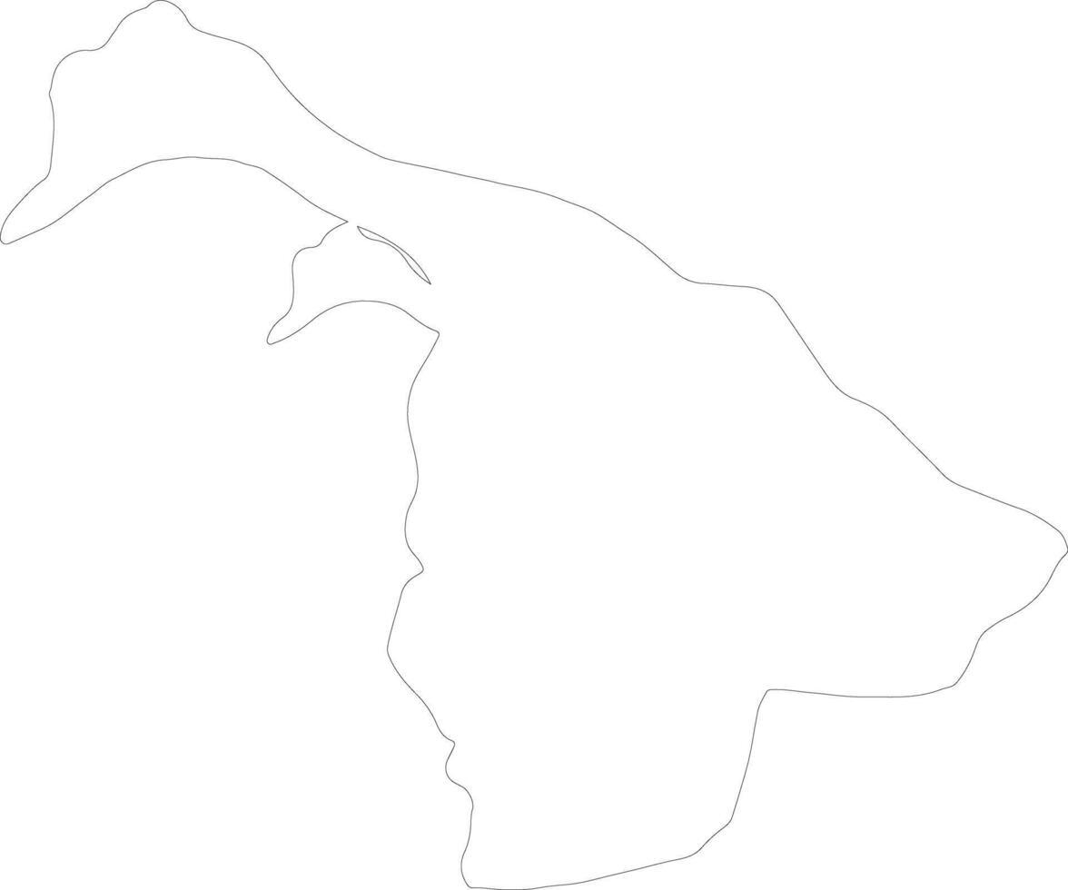 Aklan Philippines outline map vector