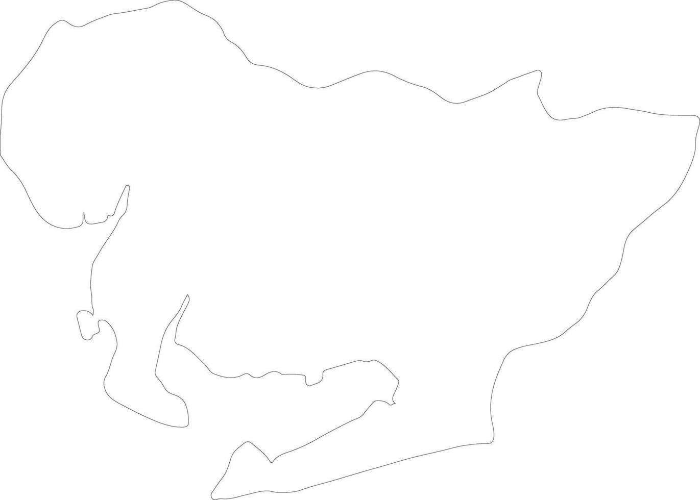 Aichi Japan outline map vector