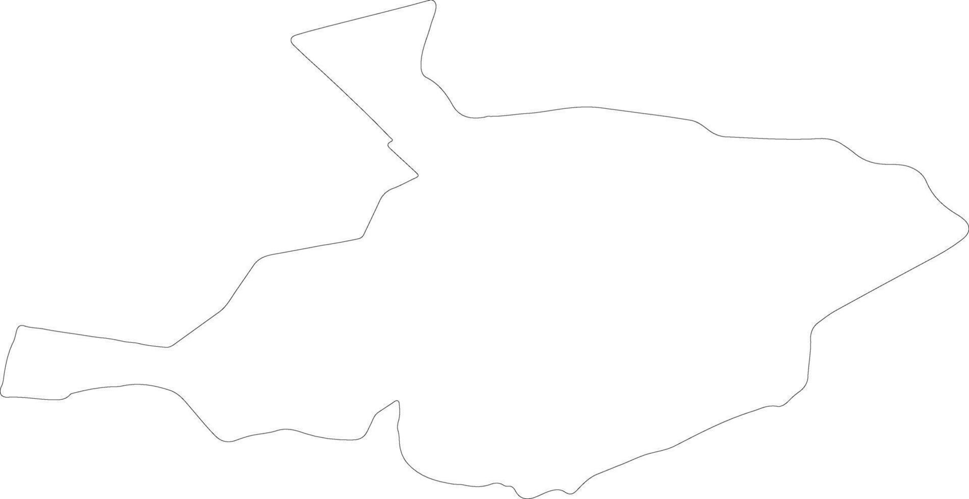 Al Jawf Saudi Arabia outline map vector