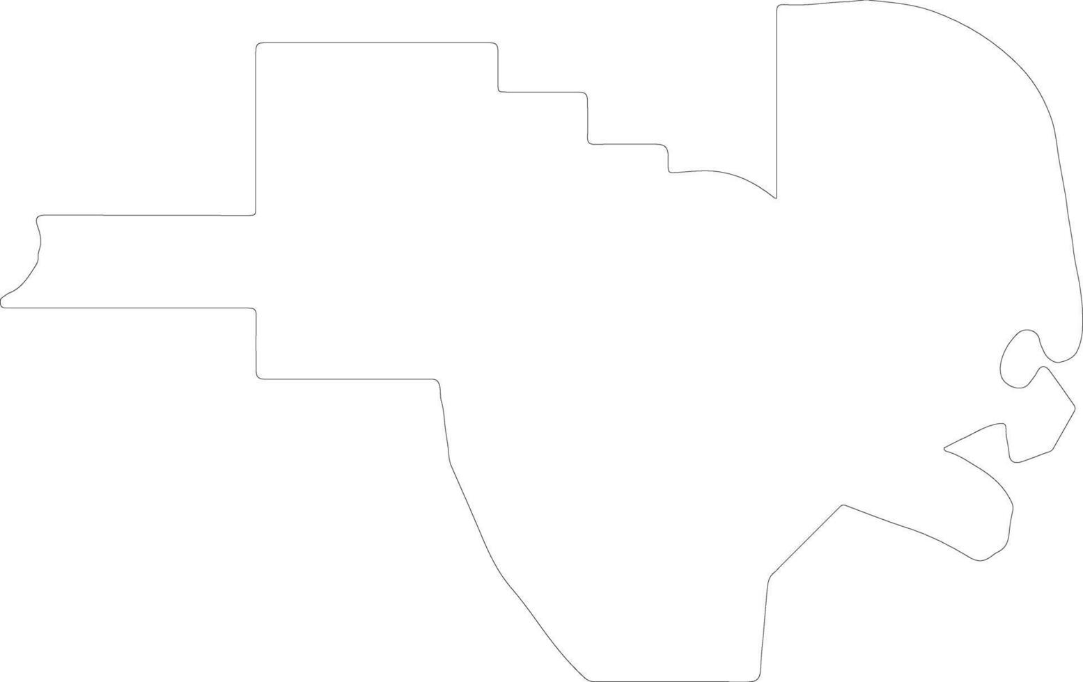 Al Khawr Qatar outline map vector