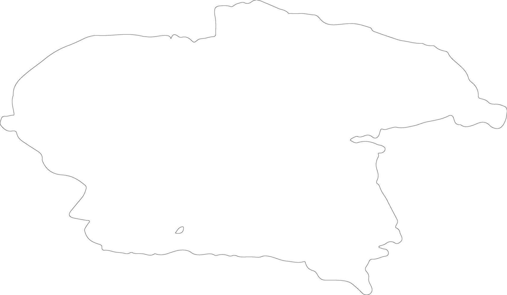 Almaty Kazakhstan outline map vector