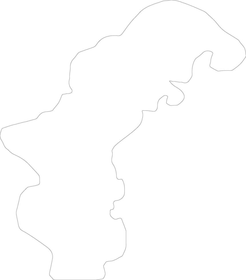 Amanat Al Asimah Yemen outline map vector