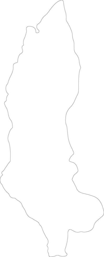 Amazonas Peru outline map vector