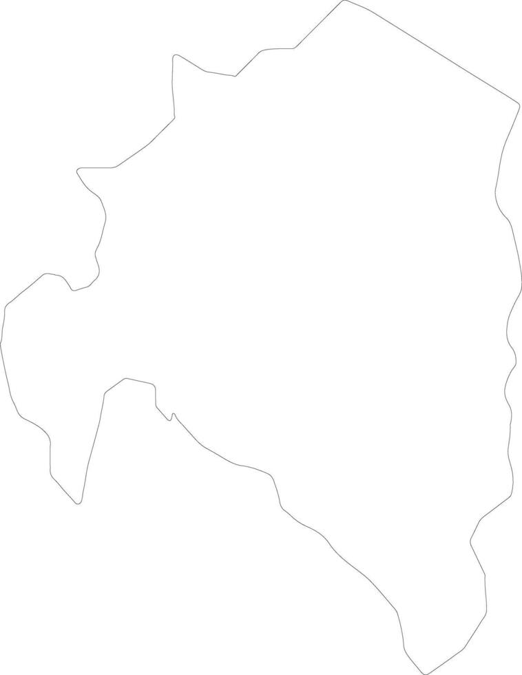 Amuria Uganda outline map vector