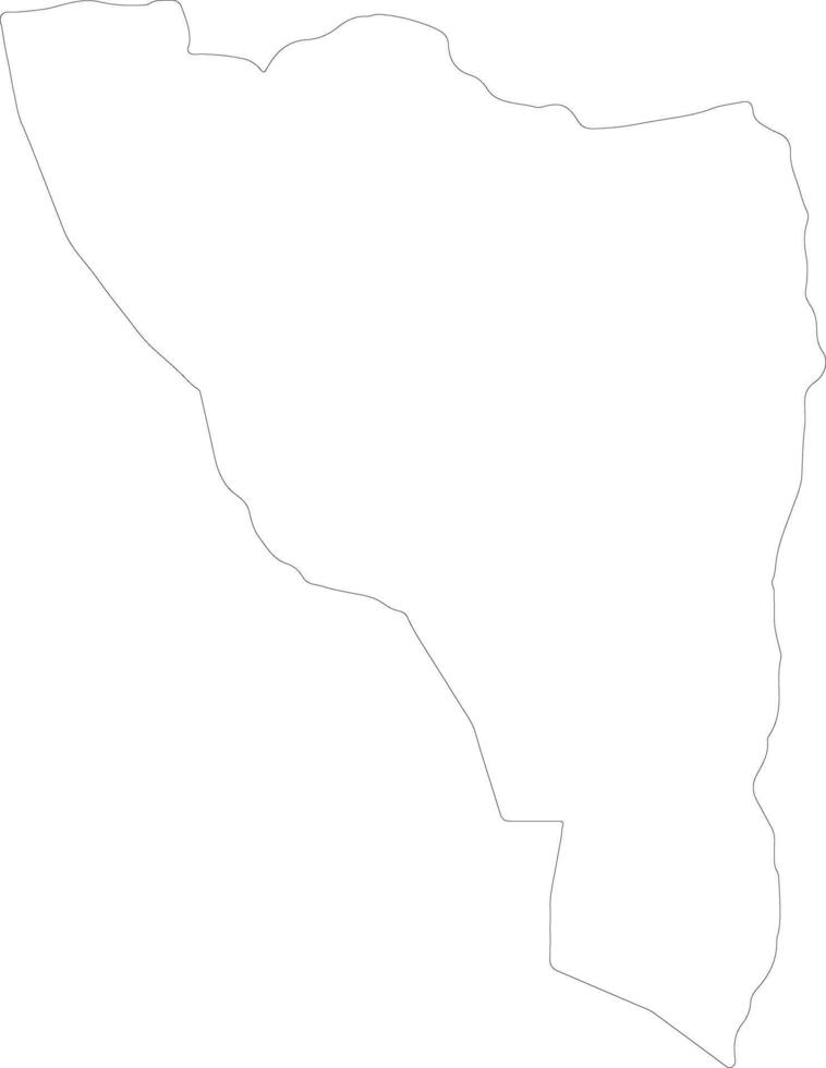 analmanga Madagascar contorno mapa vector