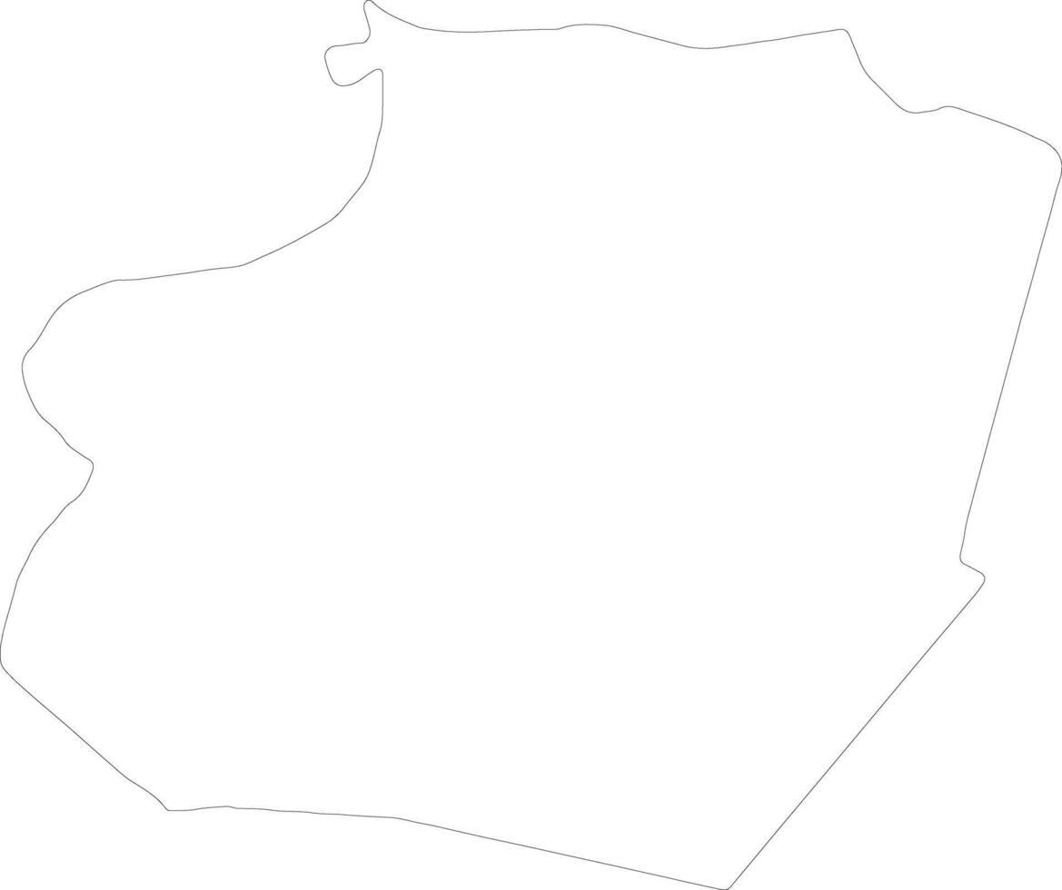 Ar Raqqah Syria outline map vector