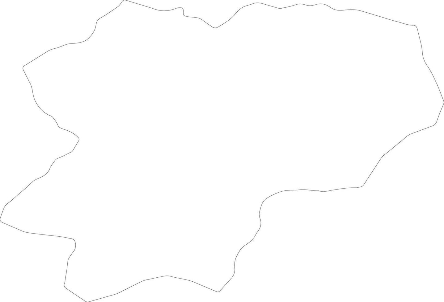 Artvin Turkey outline map vector