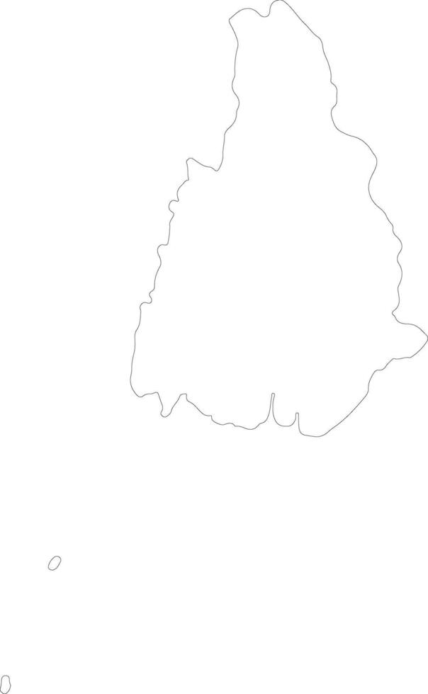 Ayeyarwady Myanmar outline map vector