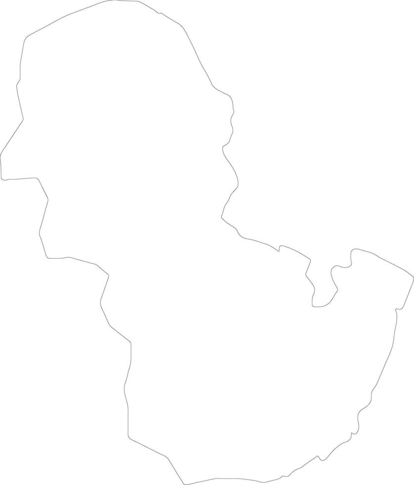 Anosy Madagascar outline map vector