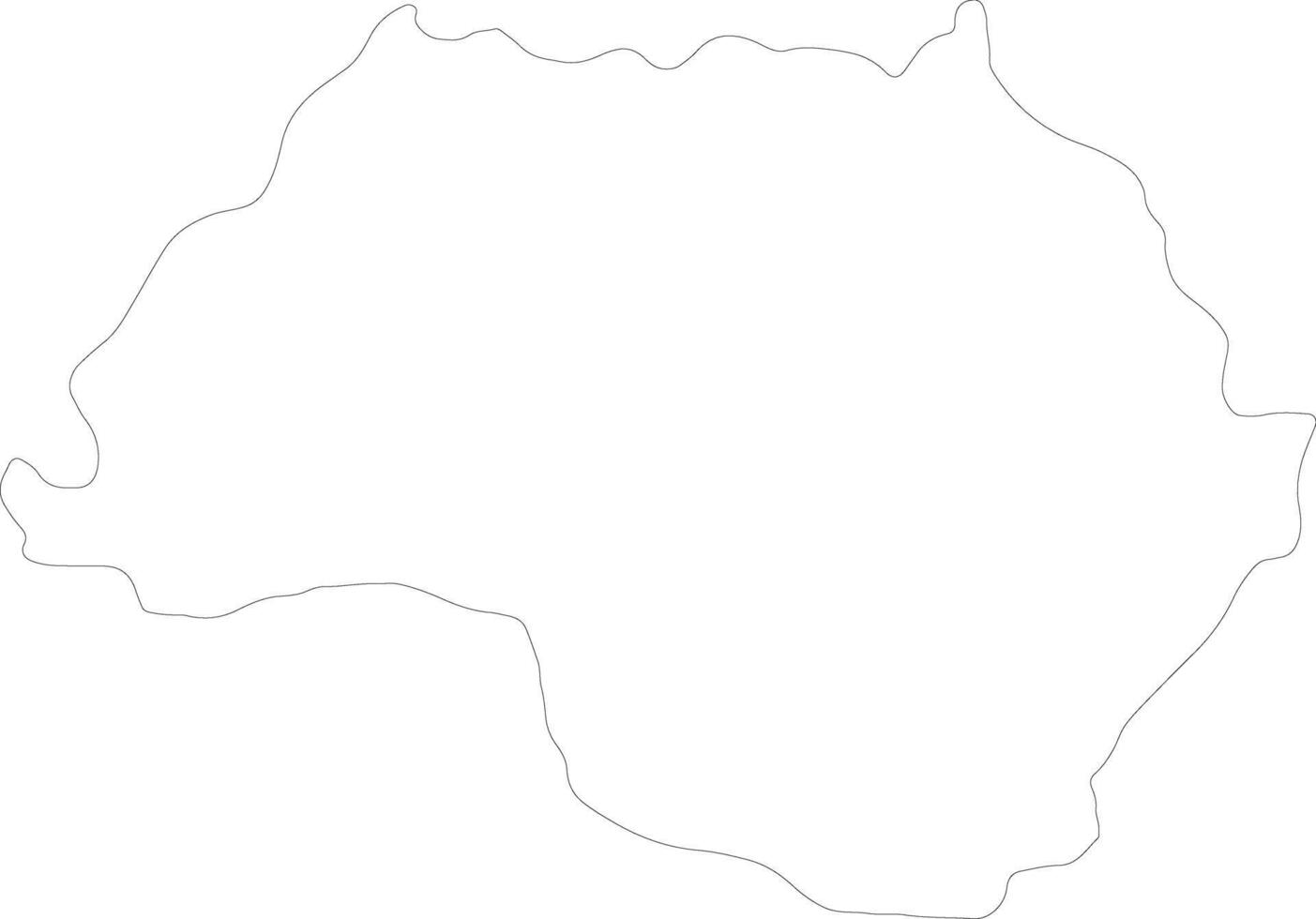 Bagmati Nepal outline map vector