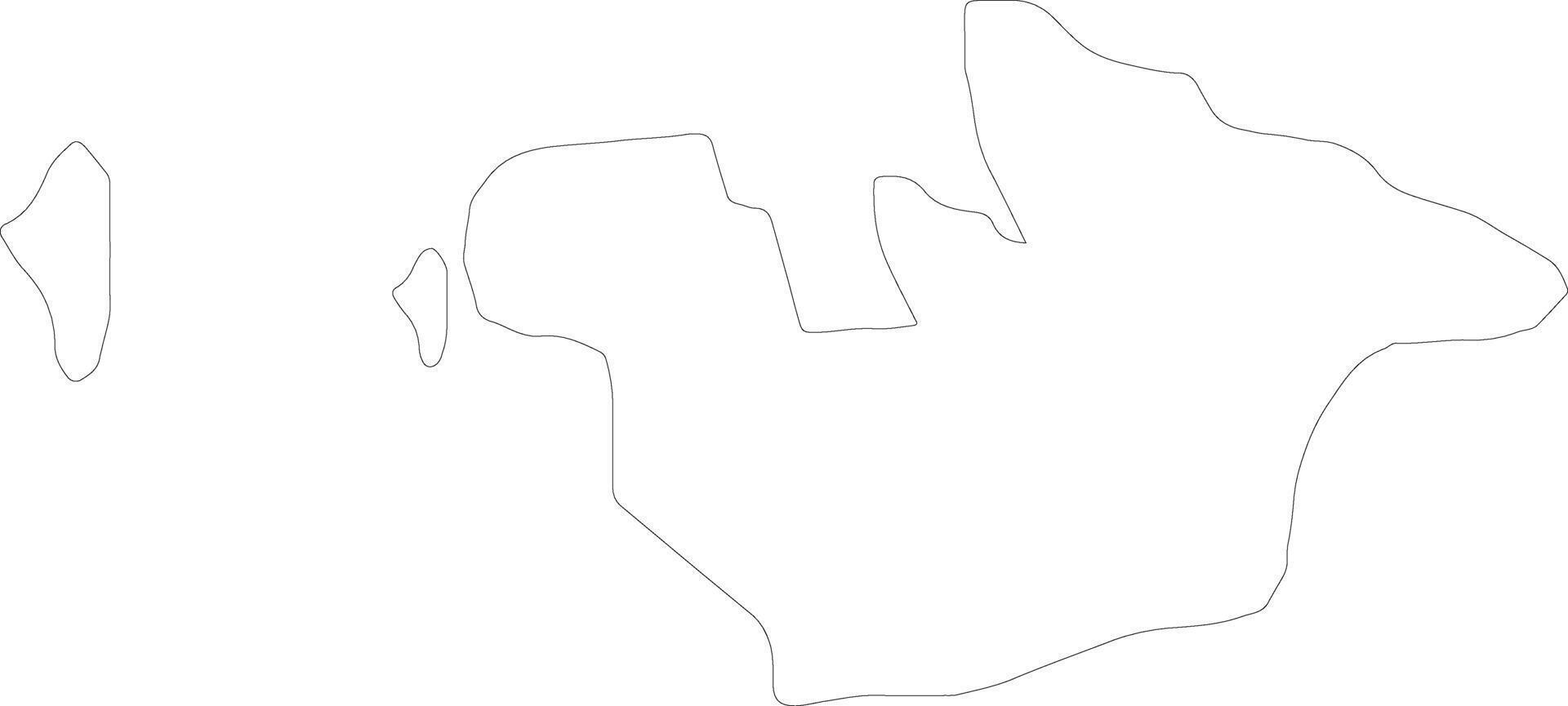 Basilan Philippines outline map vector