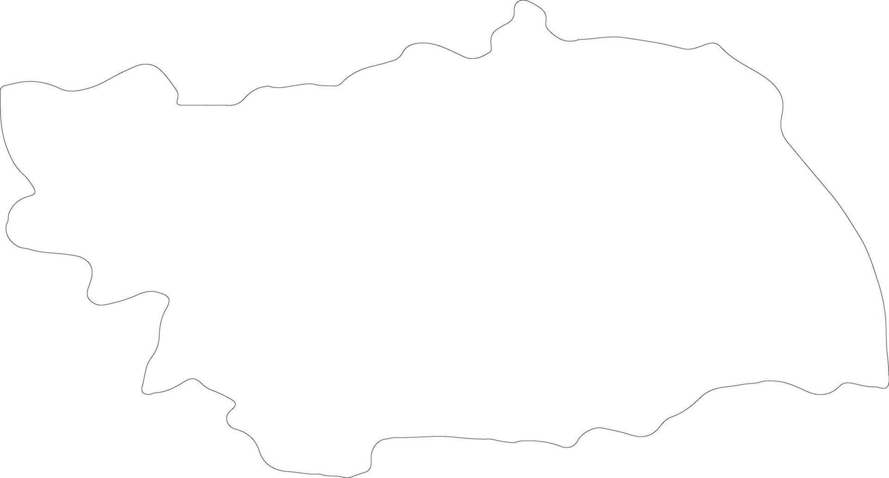Bacau Romania outline map vector