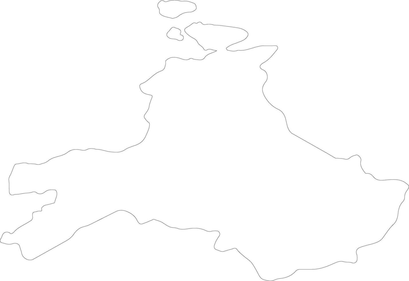 Balikesir Turkey outline map vector