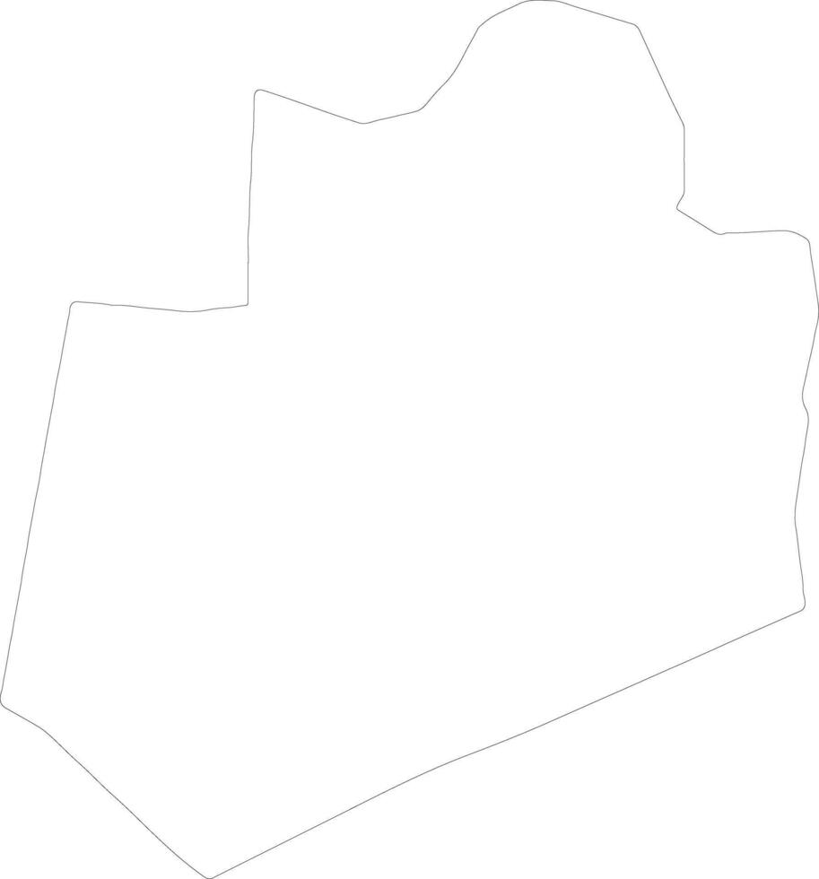 Bay Somalia outline map vector