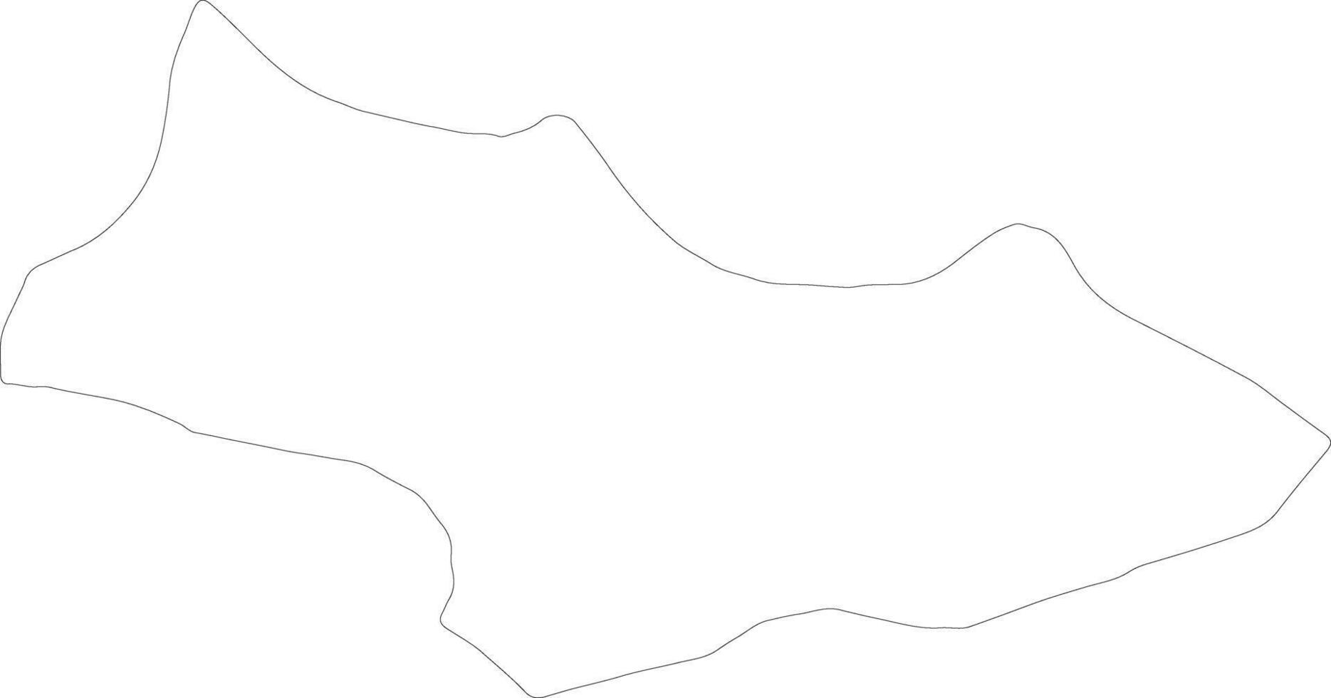 Bijelo Polje Montenegro outline map vector