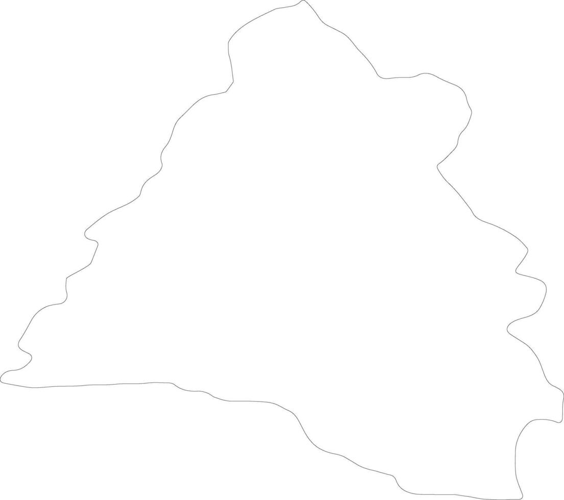 Bihor Romania outline map vector