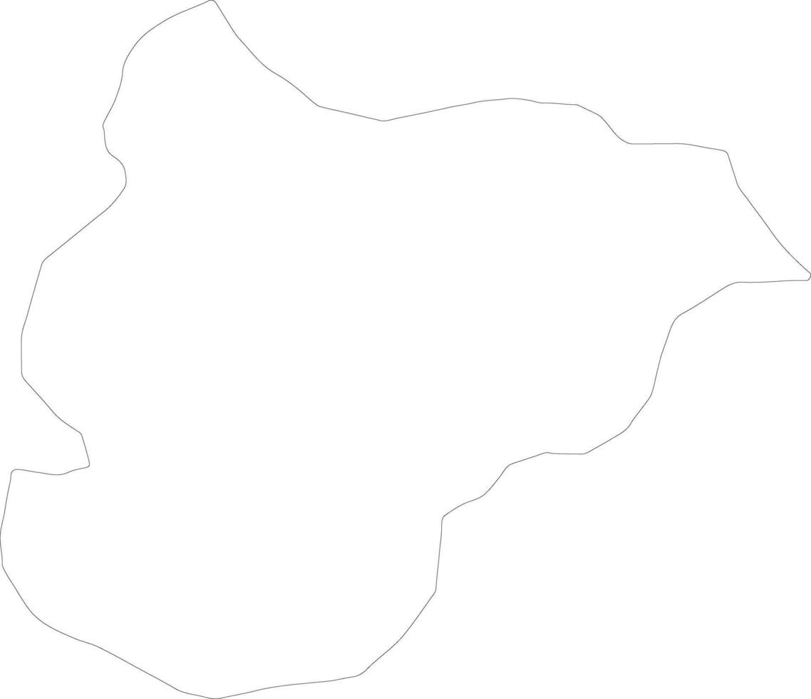 Bilecik Turkey outline map vector