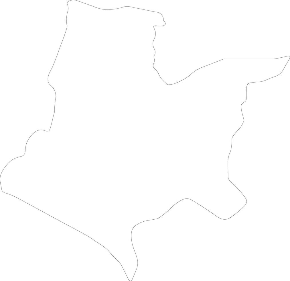Bomi Liberia outline map vector